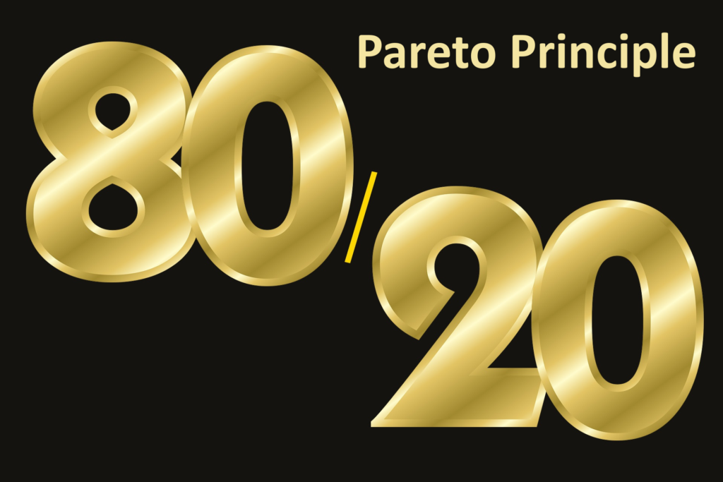 Achieve success with Pareto Principle 80/20 rule
